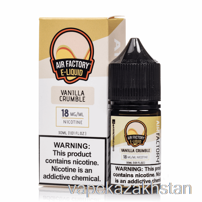 Vape Disposable Vanilla Crumble - Air Factory Salts - 30mL 18mg